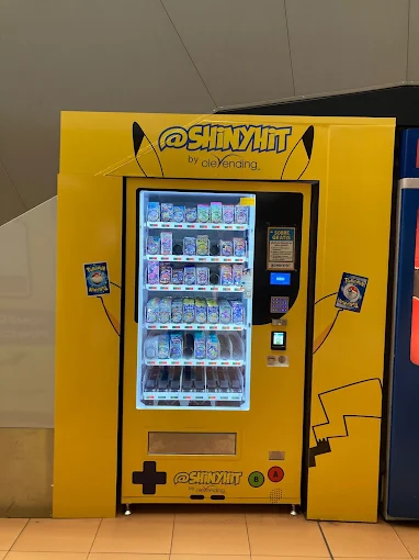 Pokémon ShinyHit Pokémon card vending machine in Madrid