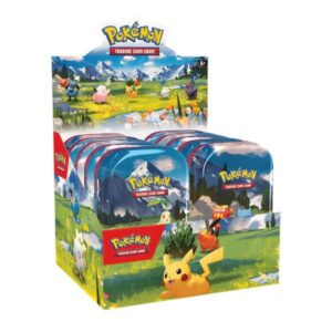 Display de mini latas de Heroes Ascendentes Pokemon TCG en español