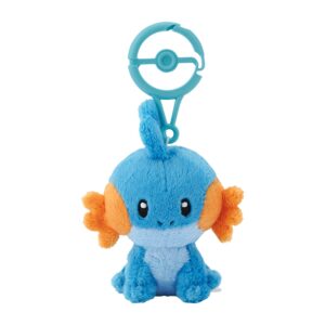 Plush keychain of Mudkip from Pokémon Center