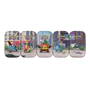 Mini Lata Lumiose City 5 modelos Pokemon TCG