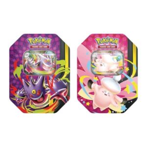 Lata Mega Moonlit Mega Gengar ex y Mega Clefable ex en español Pokemon TCG
