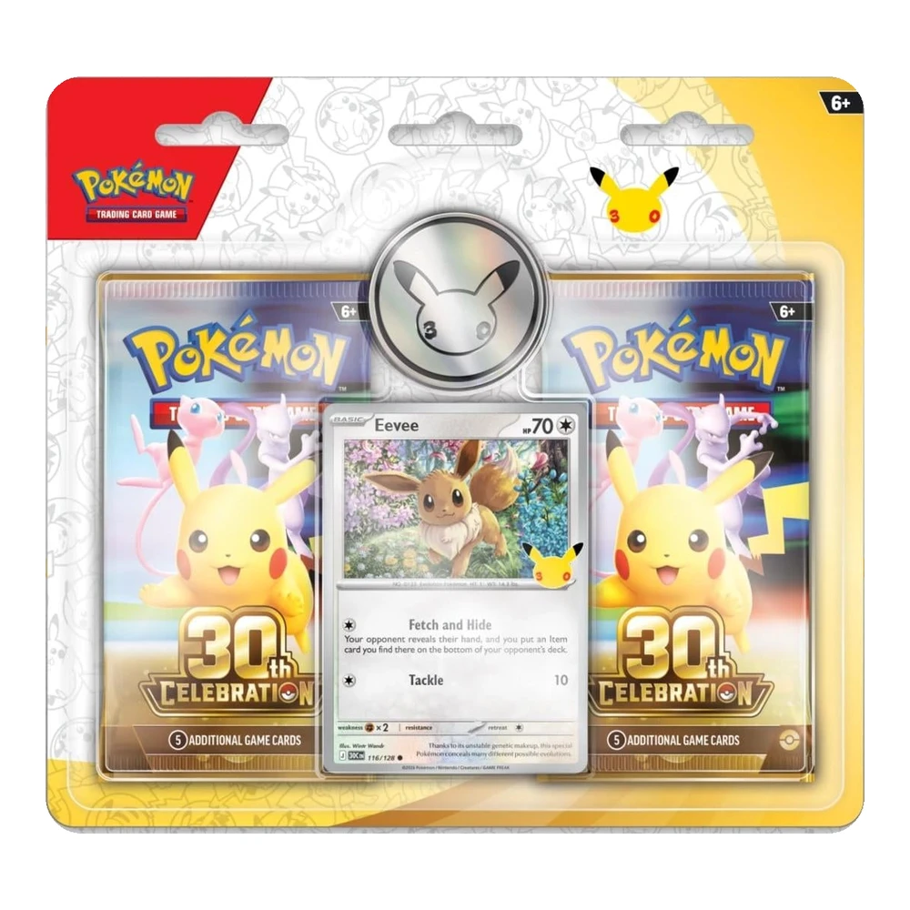 Celebración 30 Aniversario Blíster 2 Sobres, 30 aniversario Pokémon TCG