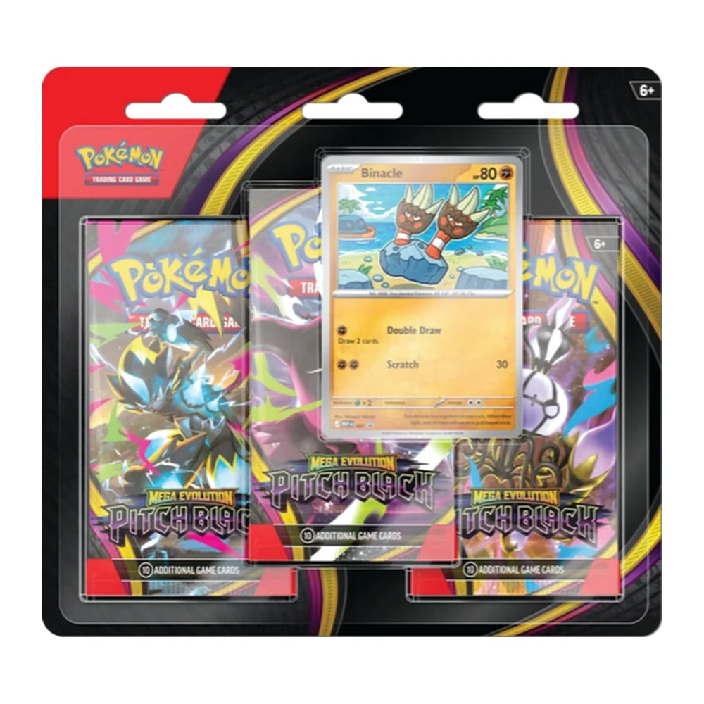 Blister Pack of 3 "Absolute Darkness" Pouches, "Absolute Darkness" Pokémon TCG Expansion